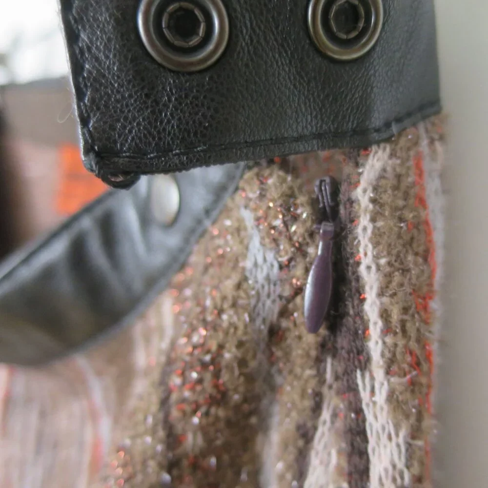 Missoni Slim Knit Trouser Pant With Leather Trim Waist Size 40 - Picture 7 of 14